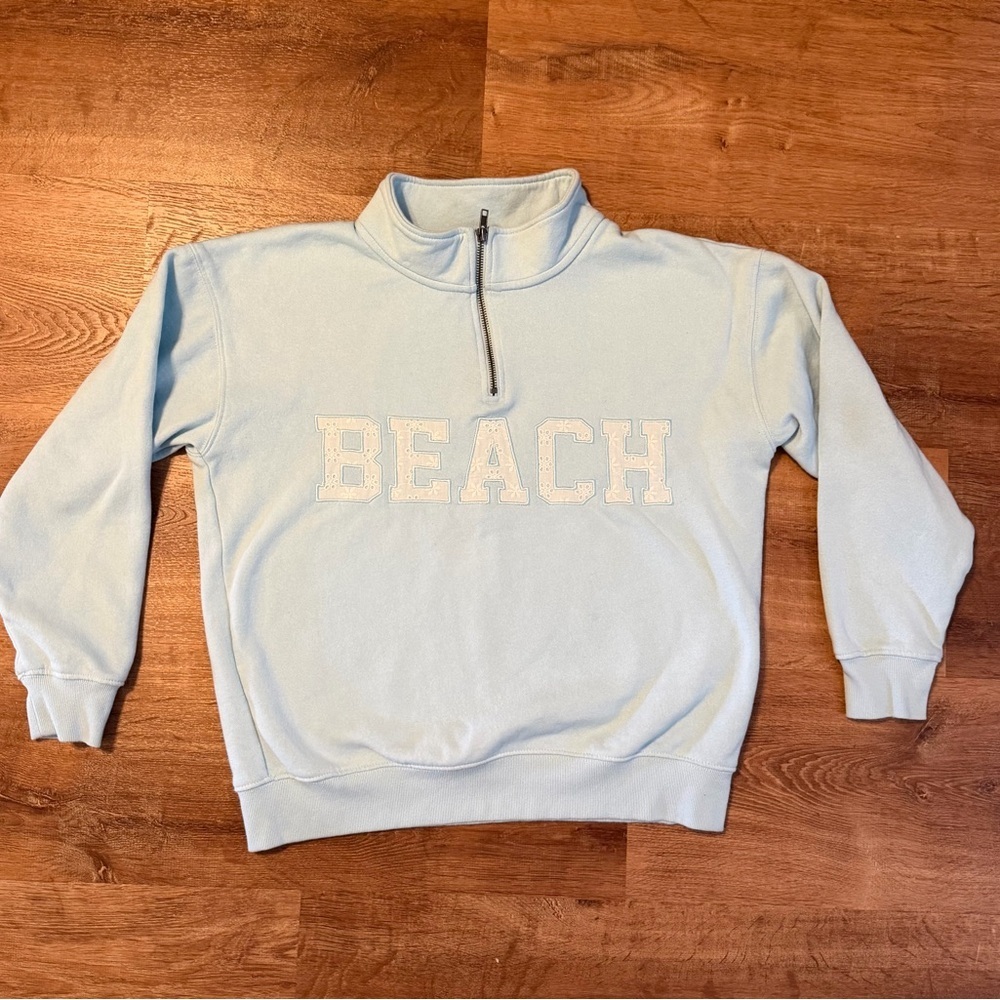 Vintage Havana Light Blue Pullover Sweatshirt